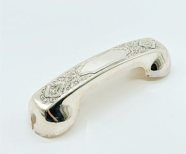 Vintage silver plated phone handle cover from Neiman Marcus