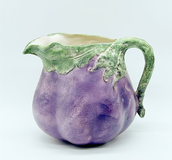 Vintage 80s stamped made in Italy eggplant water/ juice pitcher.