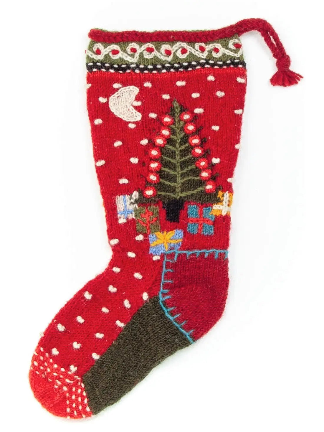 Presents - Wool Knit Christmas Stocking