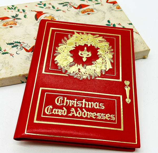 Rare vintage un-used Christmas Card Address Book