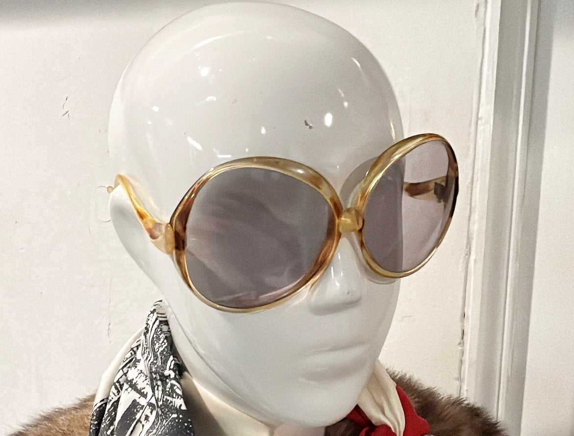 Fabulous vintage 1970s large scale sunglasses.