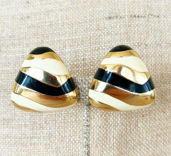 80s classic signed CINER clip on earrings.