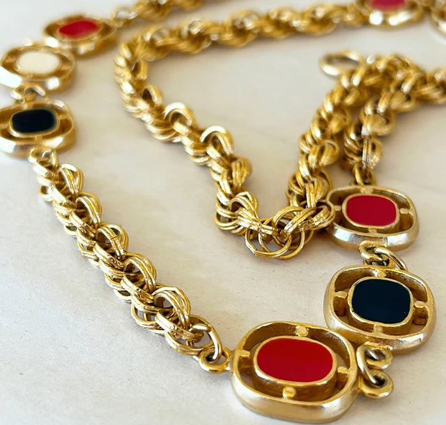 70s vintage statement necklace.