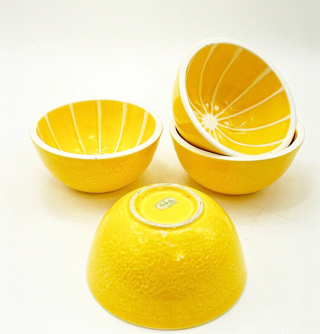 Set of 4 vintage grapefruit bowls by Stafford Japan.