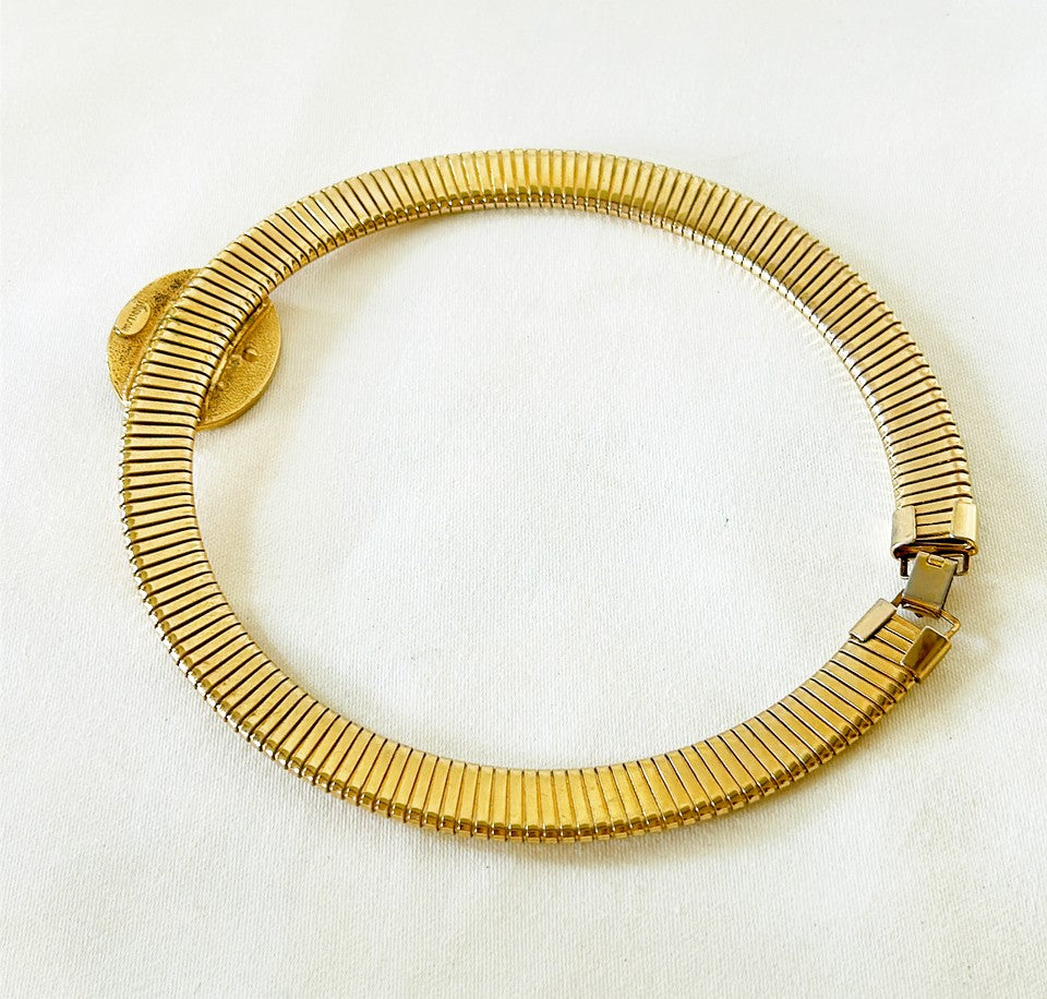 Vintage 1970s signed Park Lane omega style chocker