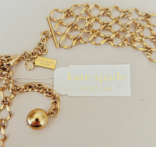 Never worn signed Kate Spade signed statement necklace.