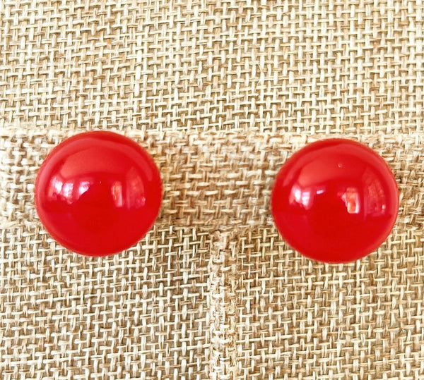 1970s signed designer clip on earrings