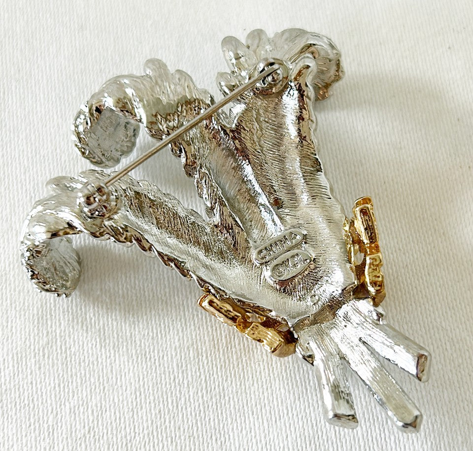Fantastic rare Prince of Whales Plume brooch