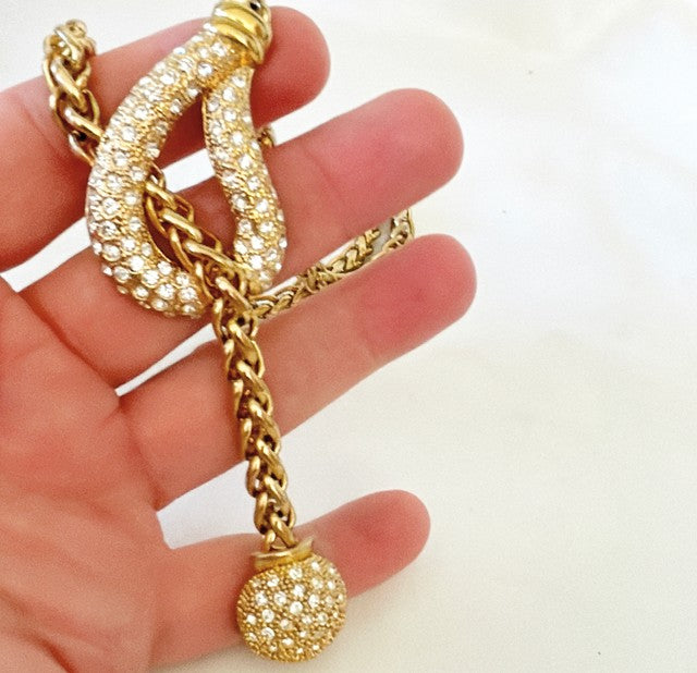 Vintage statement hood link necklace