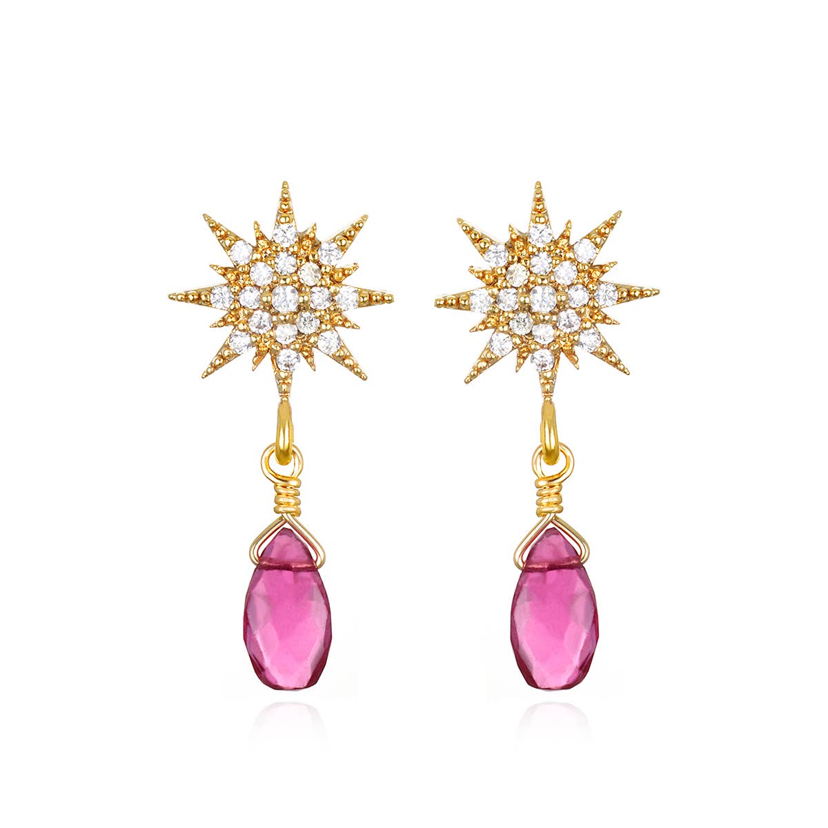 Starburst Posts-Pink Tourmaline