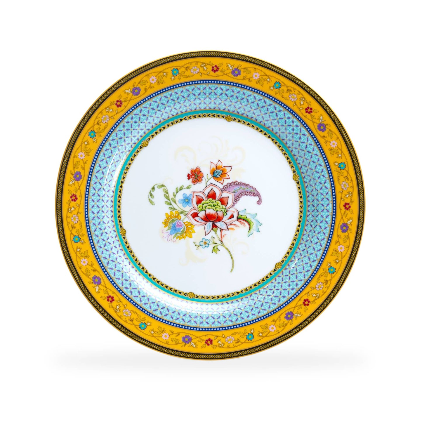 Emperor's Garden 10.5" Fine Porcelain Dinner Plate - Set of 4