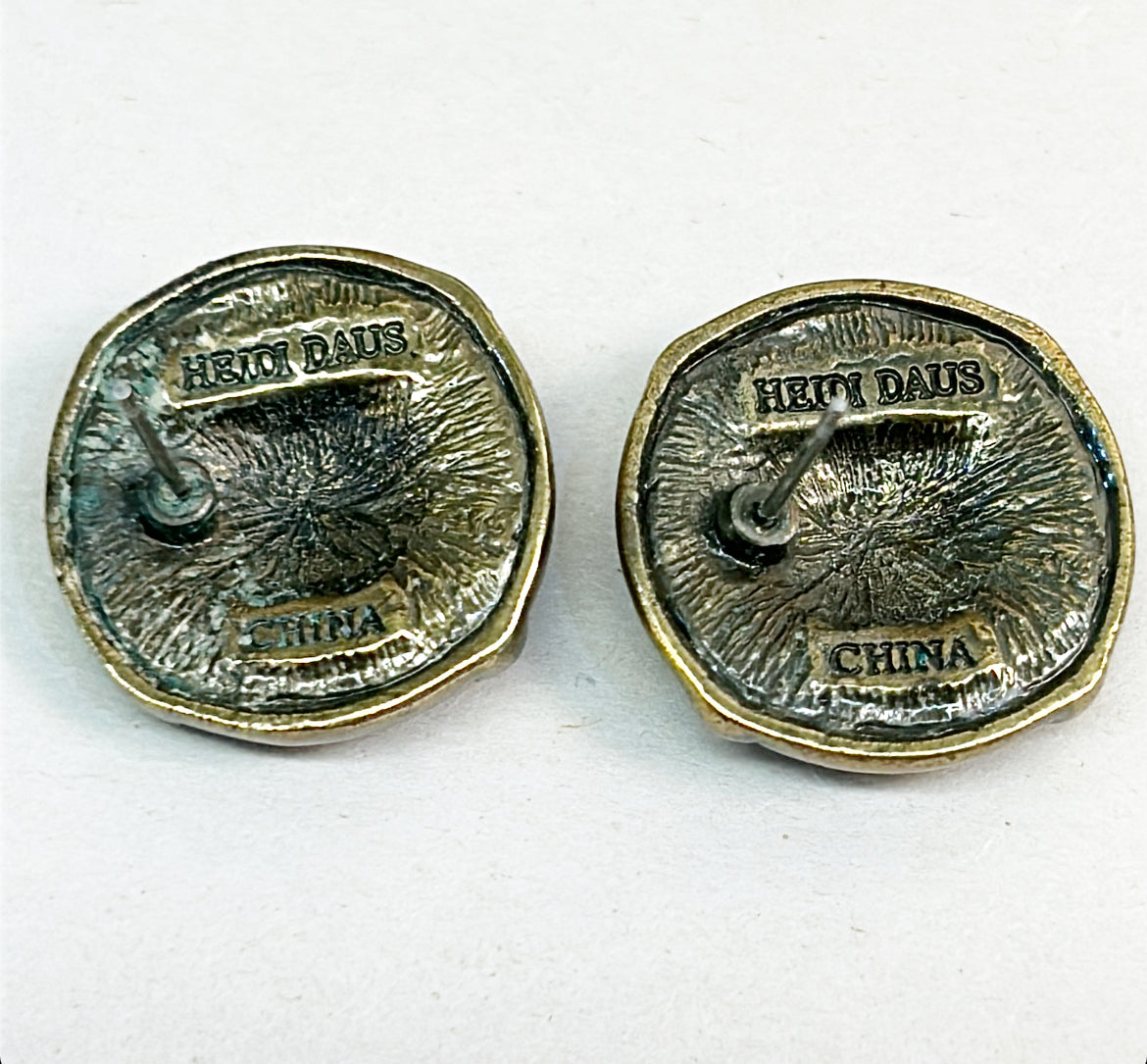 Vintage, Heidi Daus signed earrings.