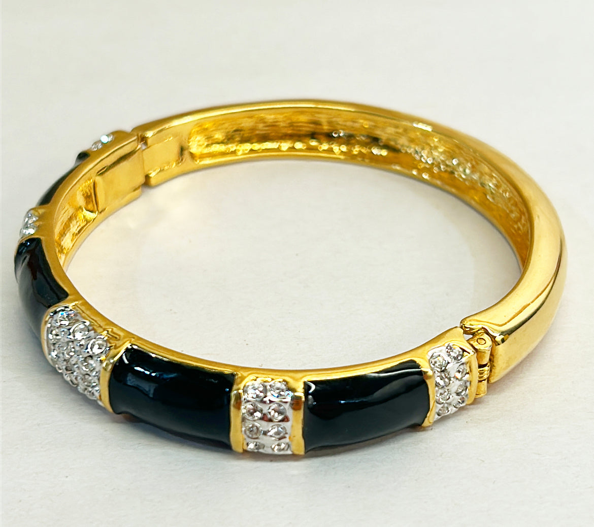 Vintage 1990s SAL gold metal bangle