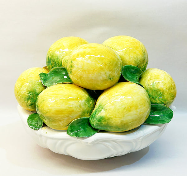 1960s Italian signed lemon topiary bowl.