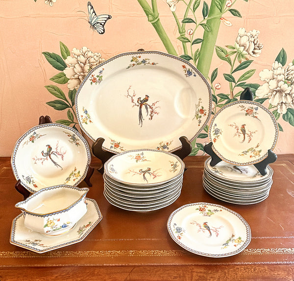 Antique collection of stamped Theodore Haviland Limoges France fine china
