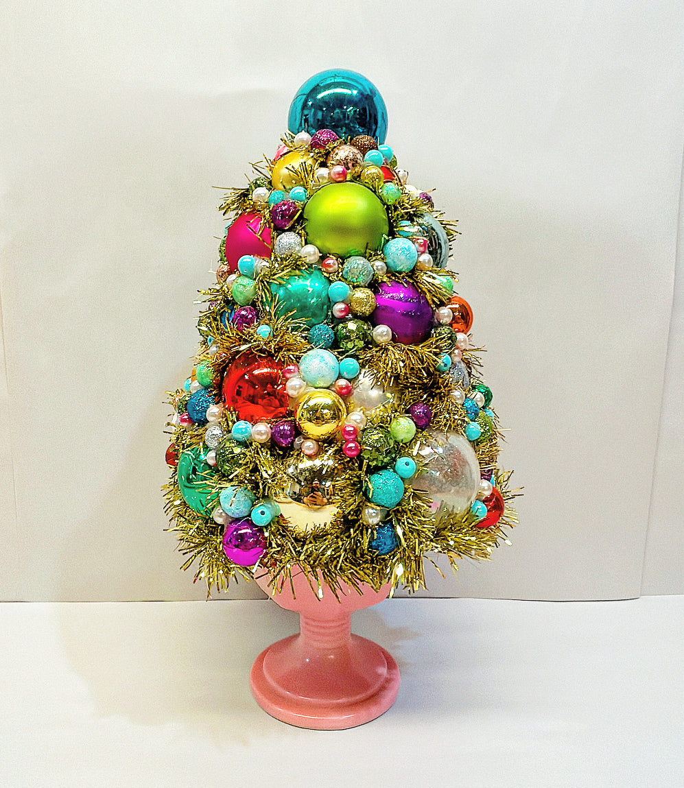 Vintage style Christmas tree topiary. – Parker Kennedy