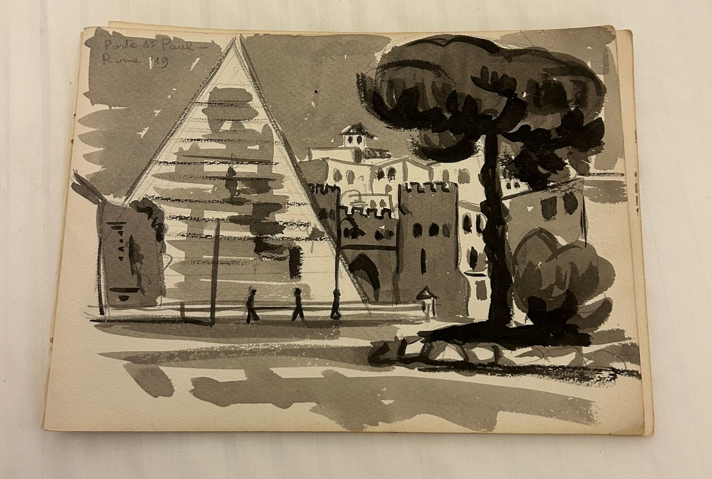 Original French Artist Sketch Book - E