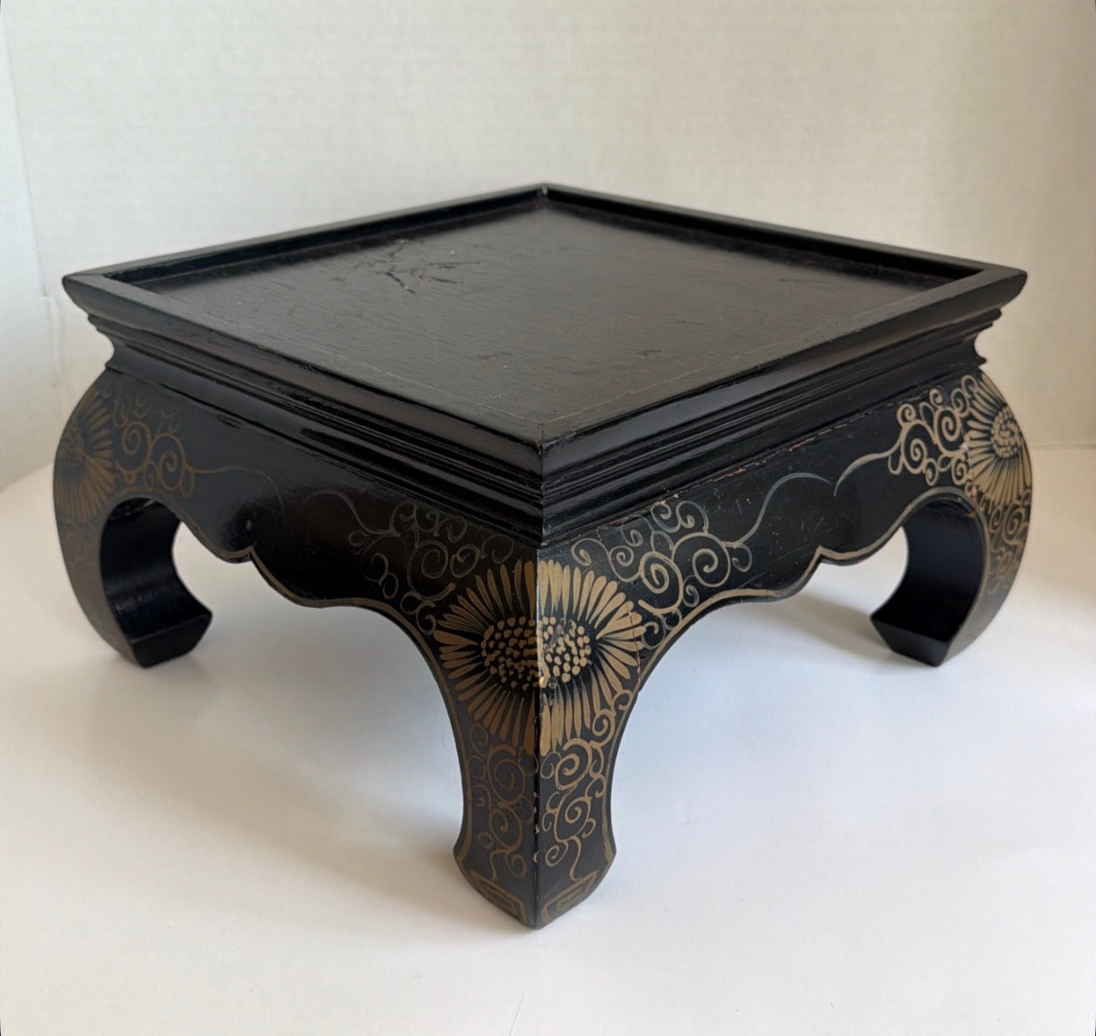 Vintage hand, carved wooden base