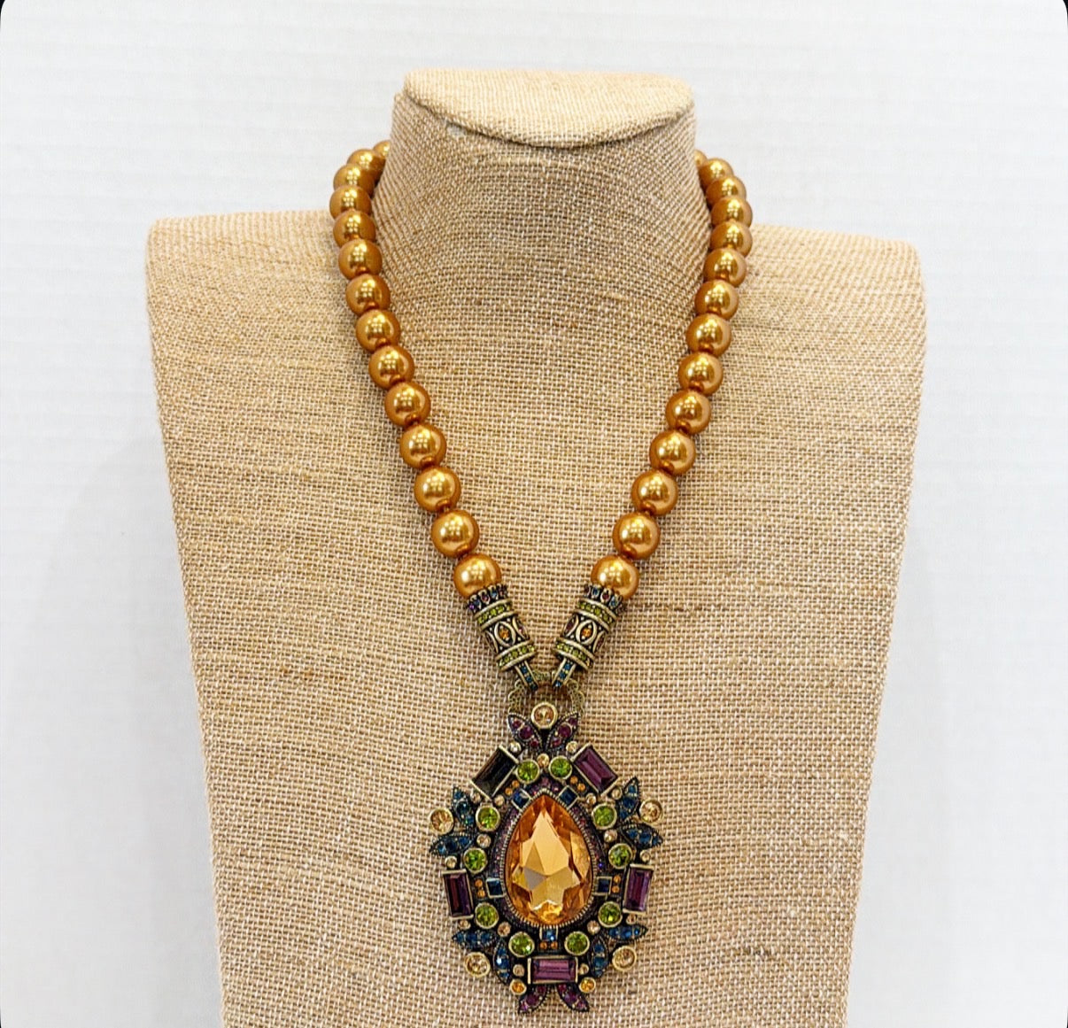 Vintage signed designer statement necklace by Heidi Daus