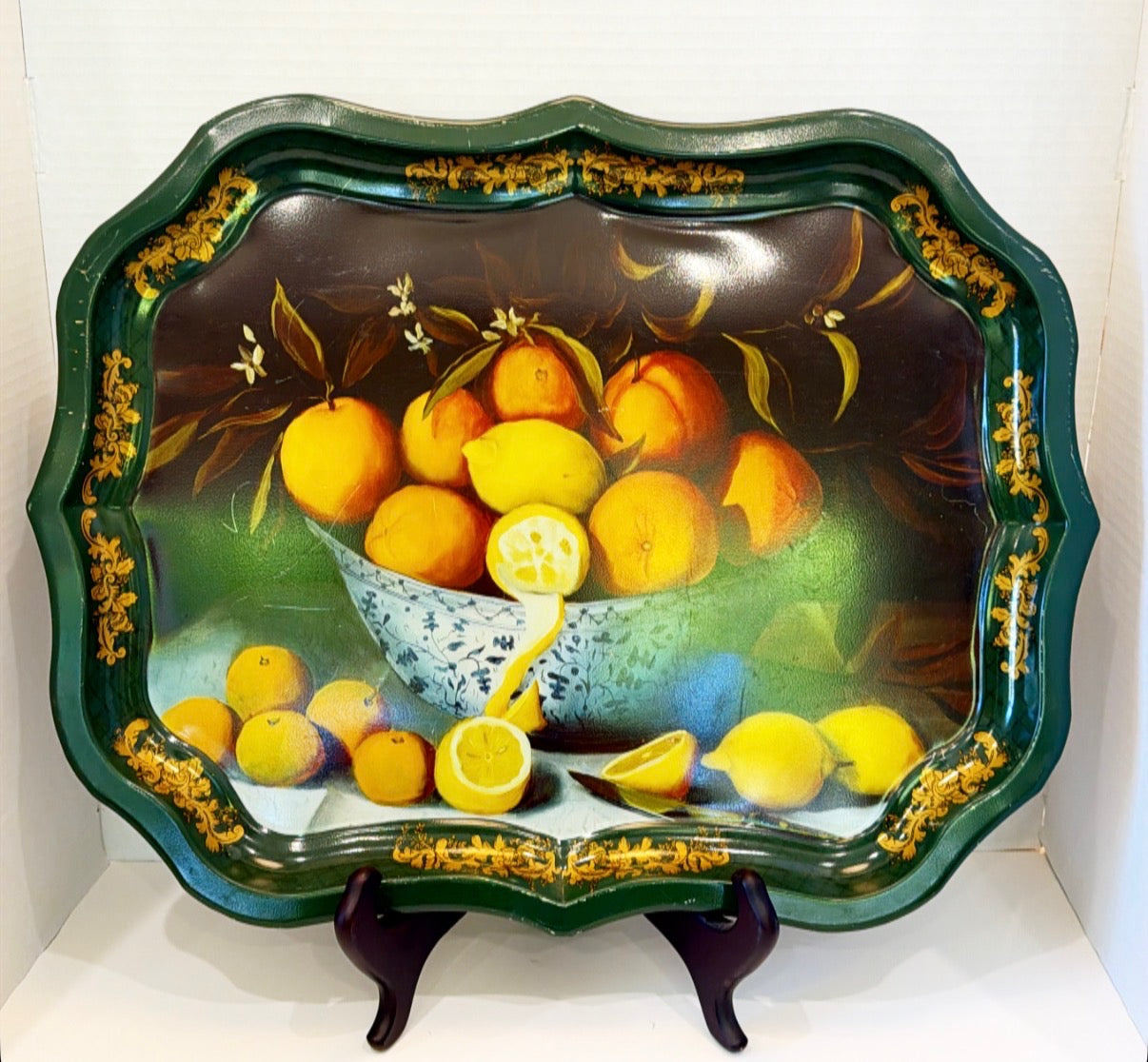 Vintage Toile Tray