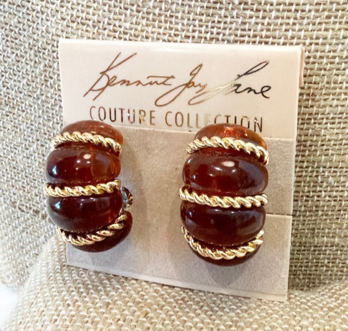 Like new clip on Kenneth Jay Lane couture collection earrings.
