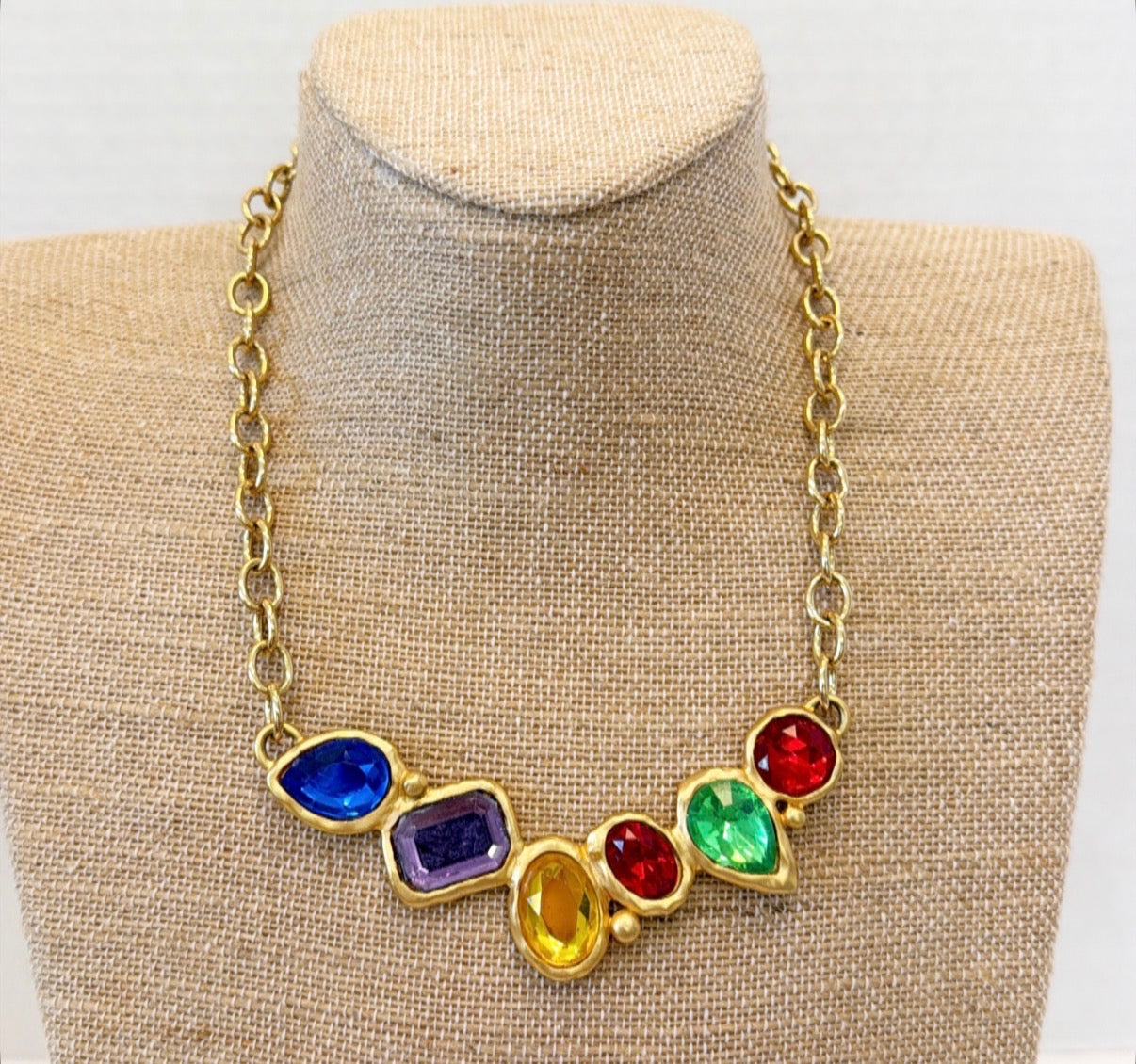 Vintage signed Park Lane designer statement necklace
