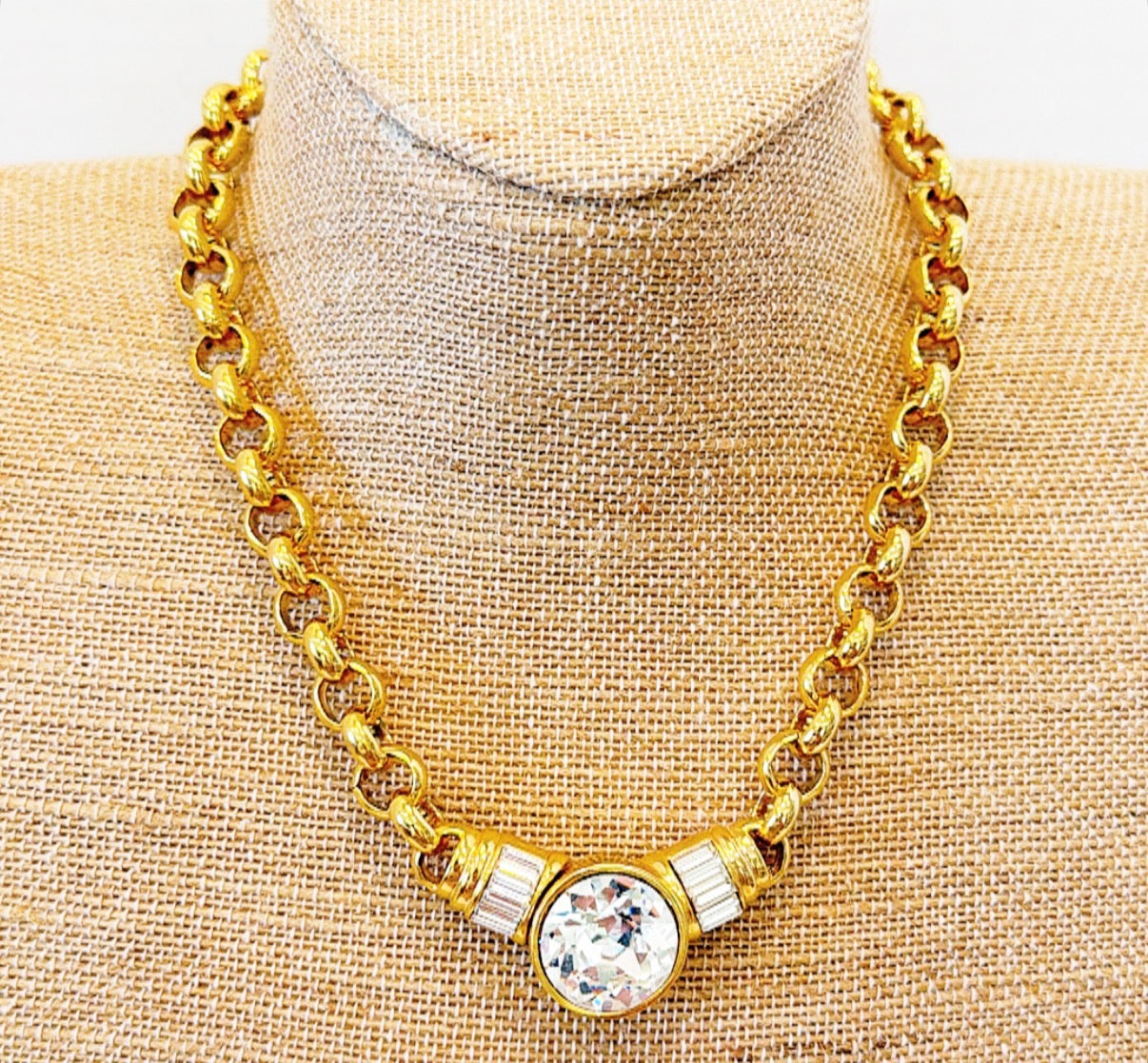 Vintage never used signed Kenneth Jay Lane designer necklace.