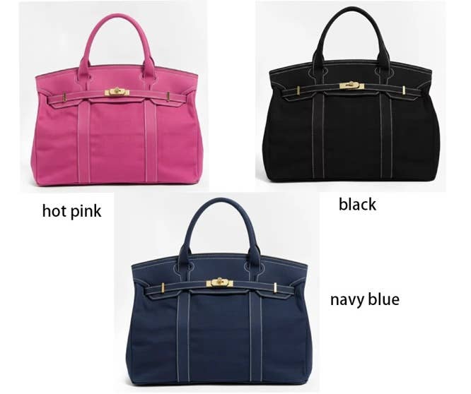 Canvas Beach / Boat Bag: Solid Navy