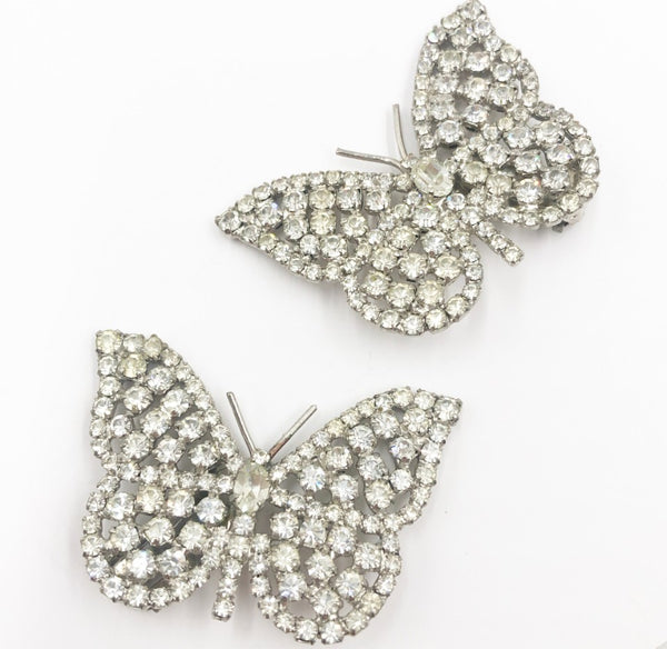 Beautiful vintage 90s clip on butterfly earrings