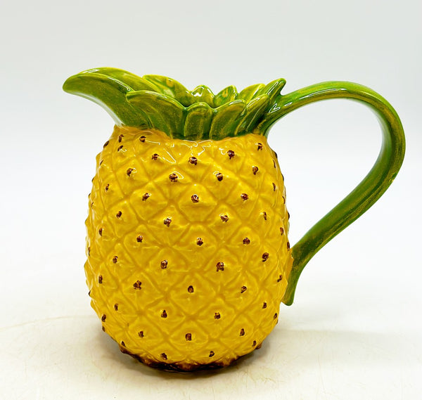 Vintage Portugal made pineapple juice / water pitcher.