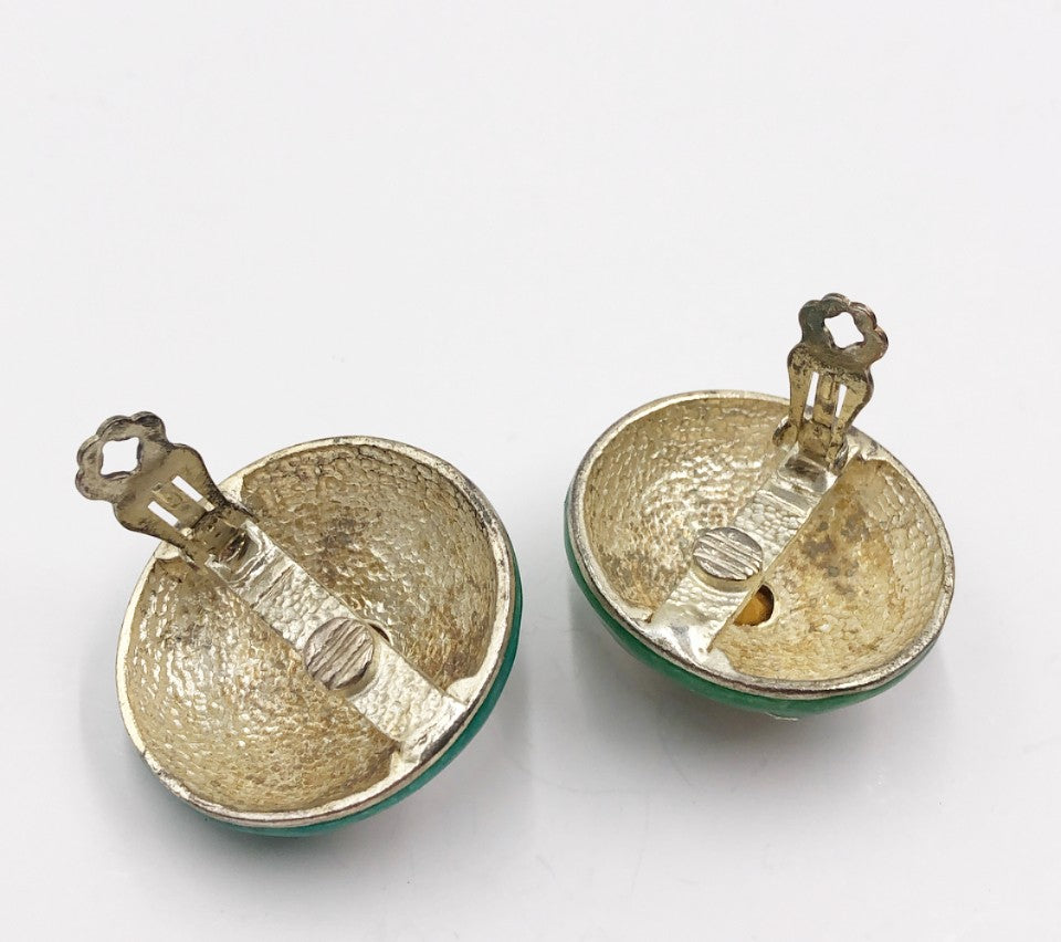 Fabulous designer style earrings- clip on backs.