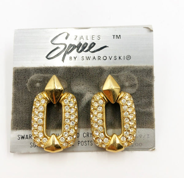 80s designer pierced style earrings