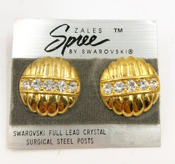 80s designer signed earrings by ZALES SPREE BY SWAROVSKI
