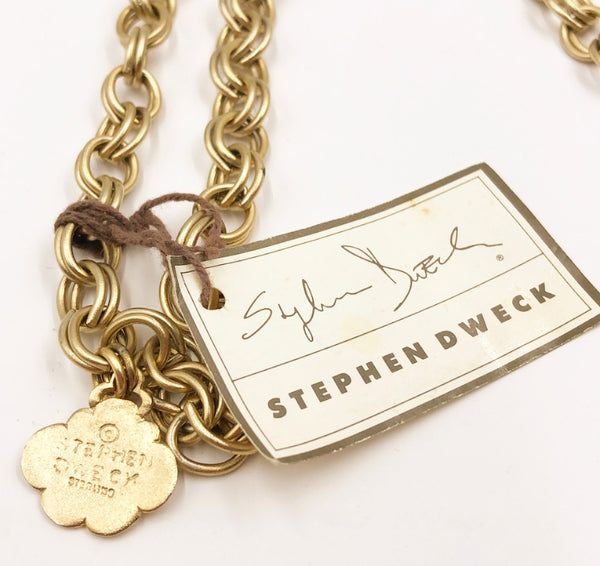 Amazing vintage signed Stephen Dweck necklace probably from the early 90s.
