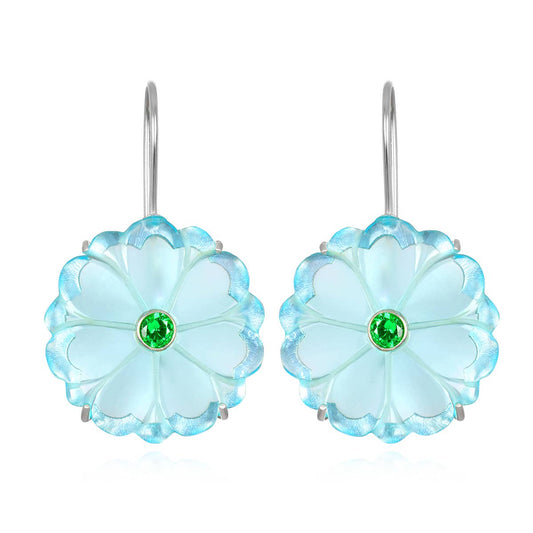 Magnolia Earring-Sky Blue