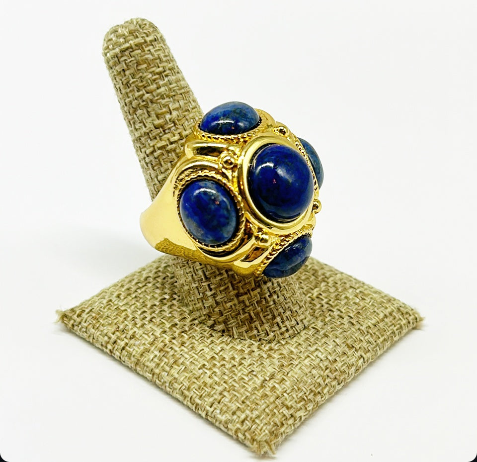 "The Marge" - Lapis Cocktail Ring