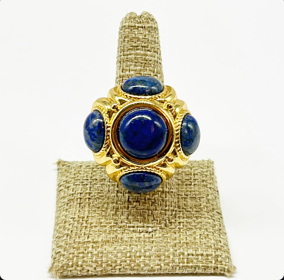 "The Marge" - Lapis Cocktail Ring