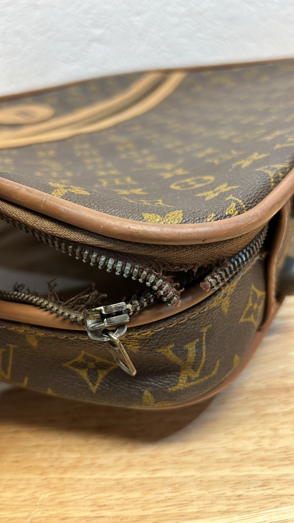 Vintage Louis Vuitton travel mini suite case with B monogram.