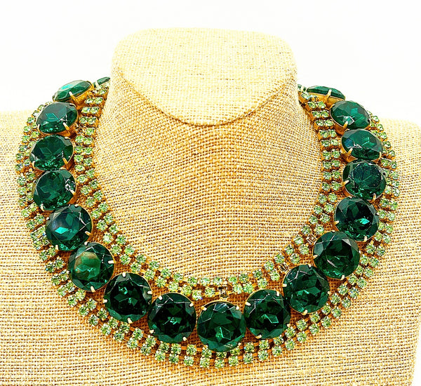 Vintage 1960s collar style statement necklace.