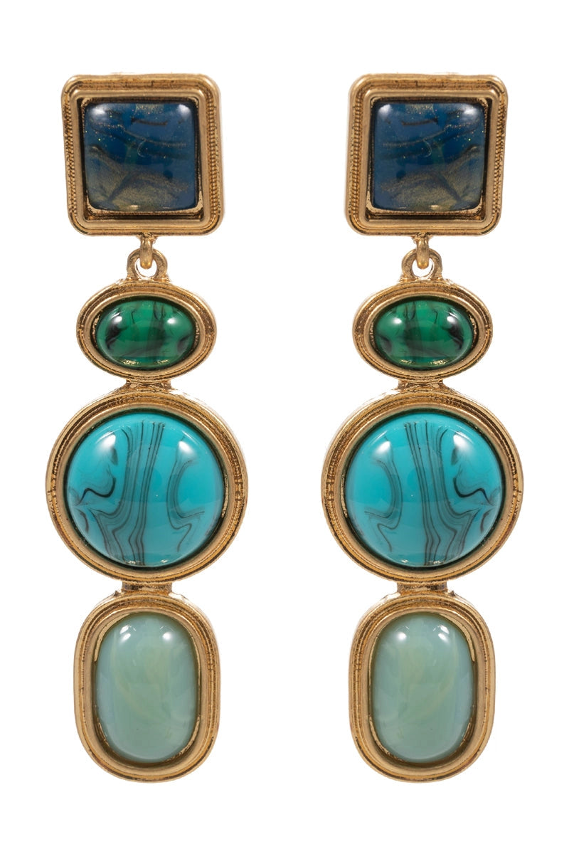 Dangling Earrings - Blue