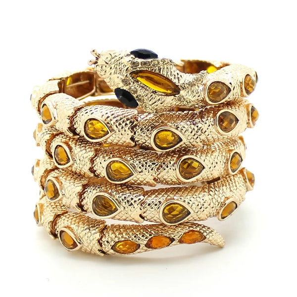 Gold snake bracelet