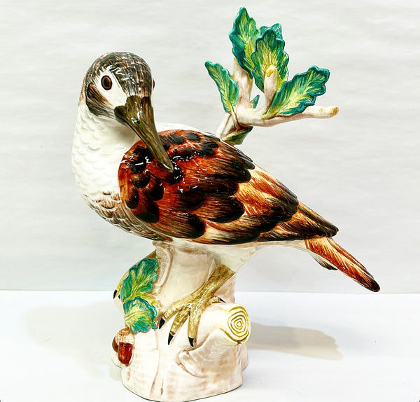 Vintage signed made in Italy Chelsea House bird on branch.