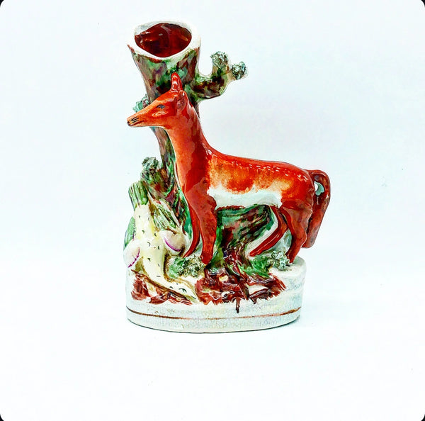 Vintage Fox Staffordshire Floral Bud Vase