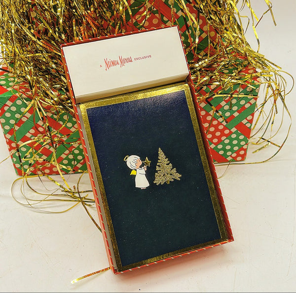 Vintage box set of unused Christmas cards. Parker Kennedy