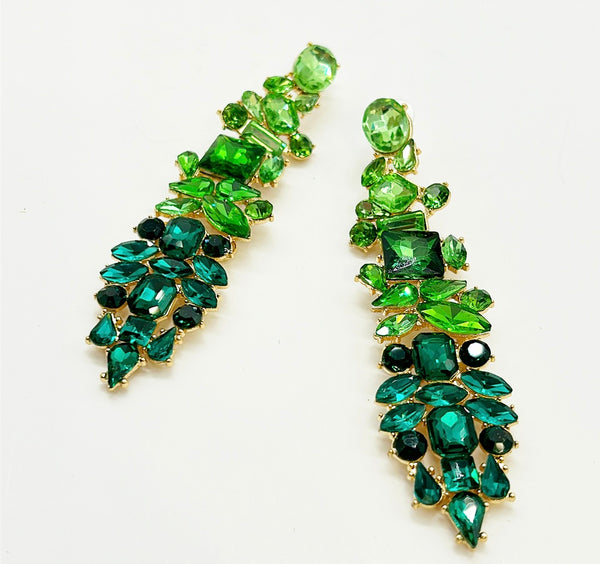 Extra large &amp; long statement pierced earrings.