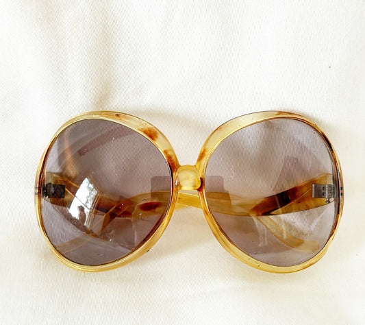 Fabulous vintage 1970s large scale sunglasses