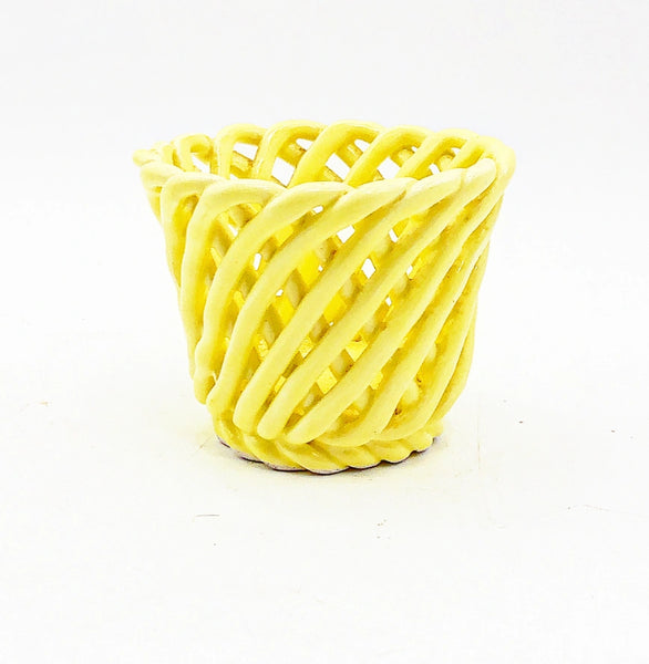 Ceramic Spaghetti Planter - Yellow