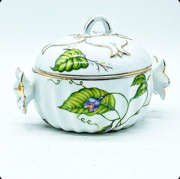 Beautiful Porcelain Box w/ Floral Motif