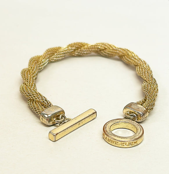 Vintage Anne Klein mesh style rope twisted bracelet