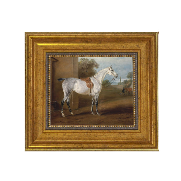 Leed's Grey Hunter Framed Oil Painting Print On Canvas 11x14